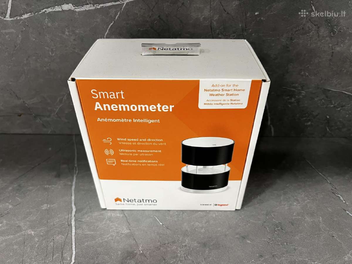 Naujas Anemometras Netatmo Smart