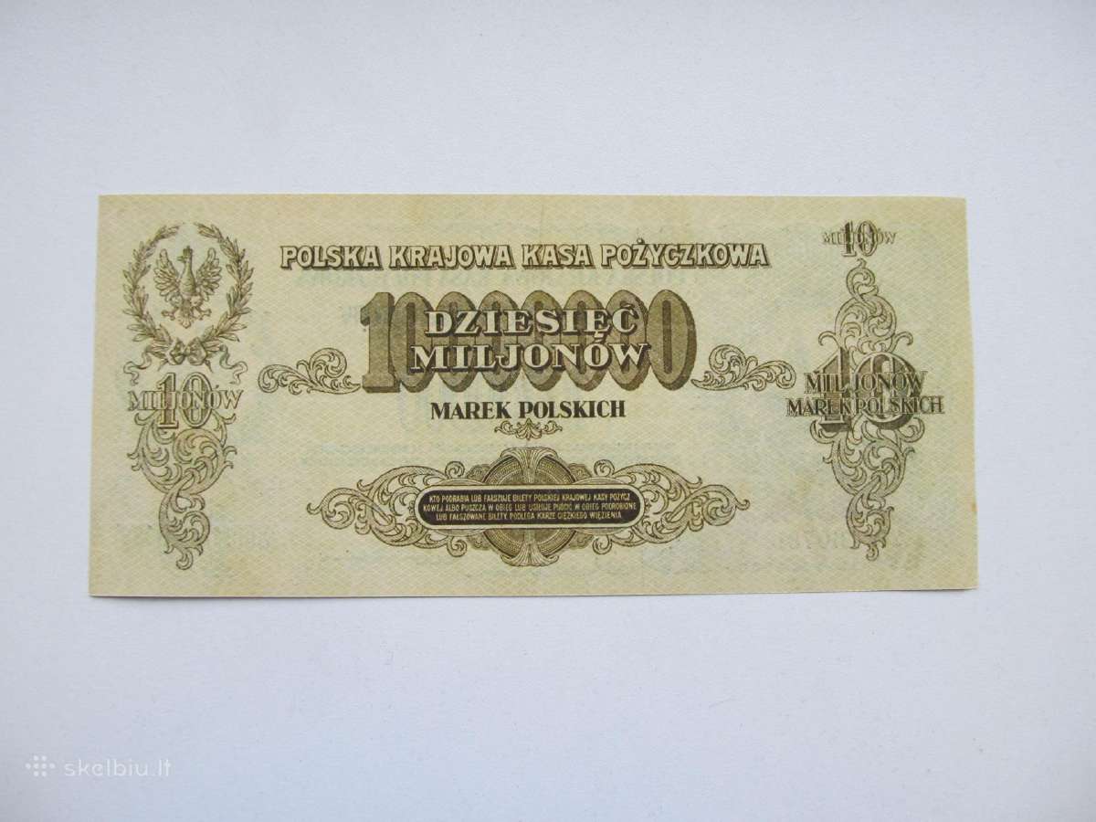 10 milijonu markiu , Lenkija , 1923 - nuotraukos Nr. 2