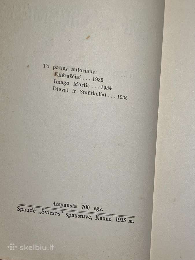 Jonas Aistis Intymios Giesmės 1935 m. knyga - nuotraukos Nr. 2