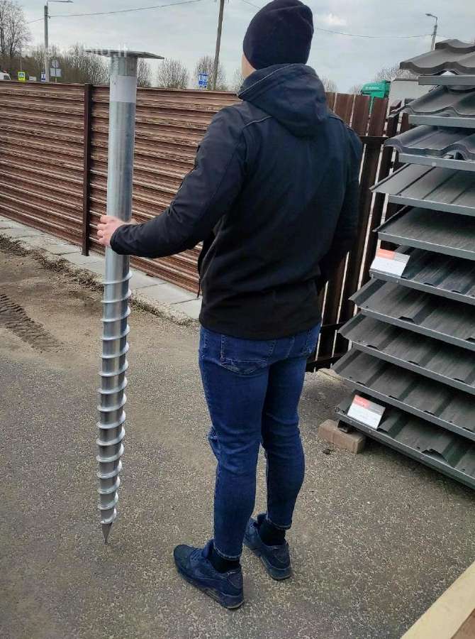 Sraigtiniai poliai D140 Ilgis 2600 mm M Tipo - nuotraukos Nr. 9