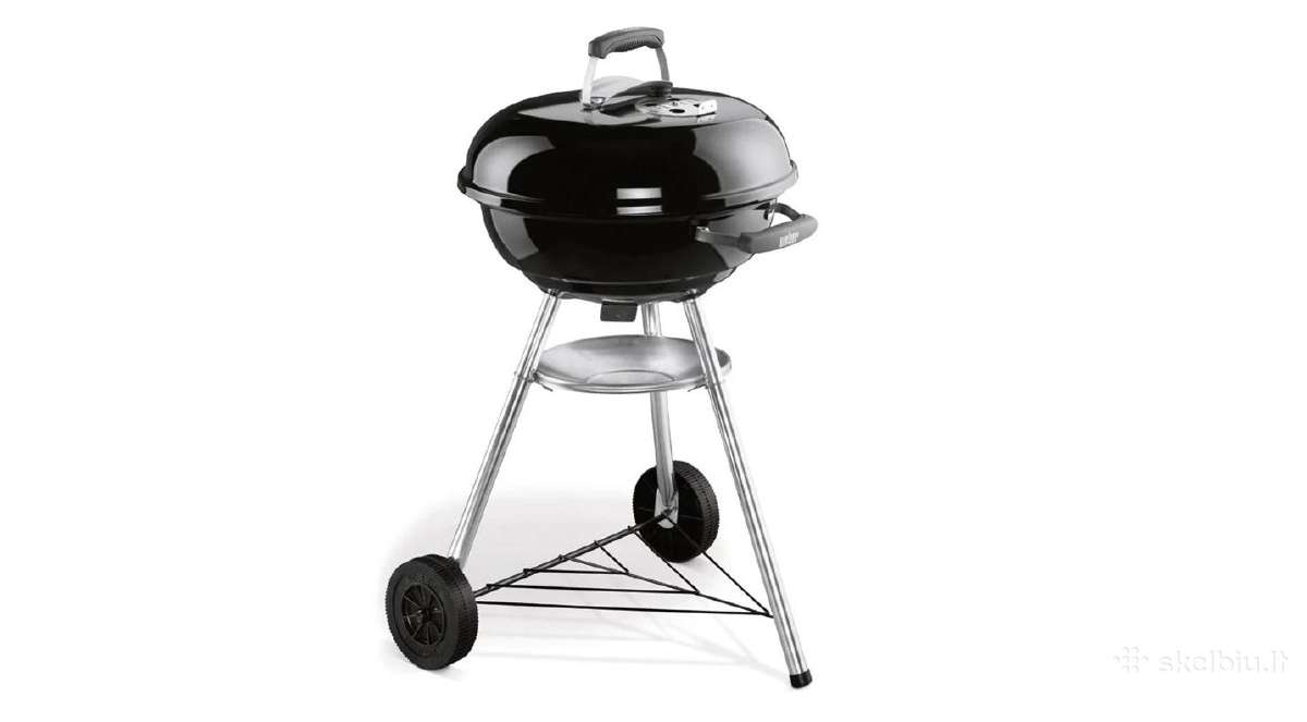 Nauja kepsninė Weber Compact kettle, juoda, 47 cm