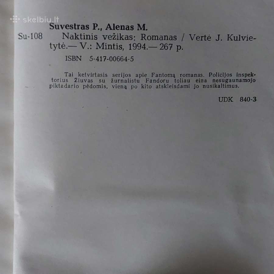 P. Suvestras ,M. Alenas - " Fantomas "/ 3 knygos - nuotraukos Nr. 13