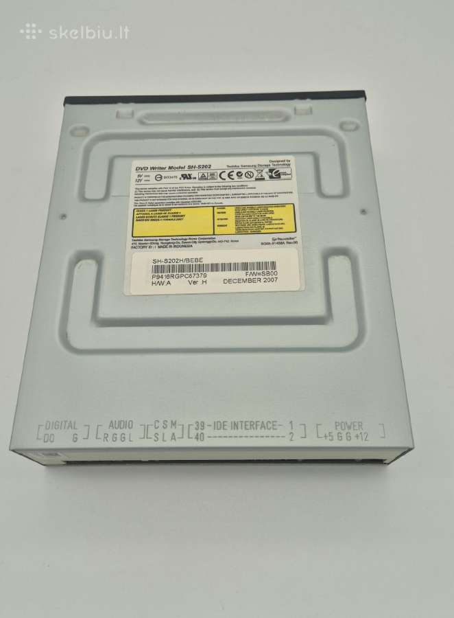 Sh-s202h Samsung Super-writemaster Dvd+/-rw - nuotraukos Nr. 2