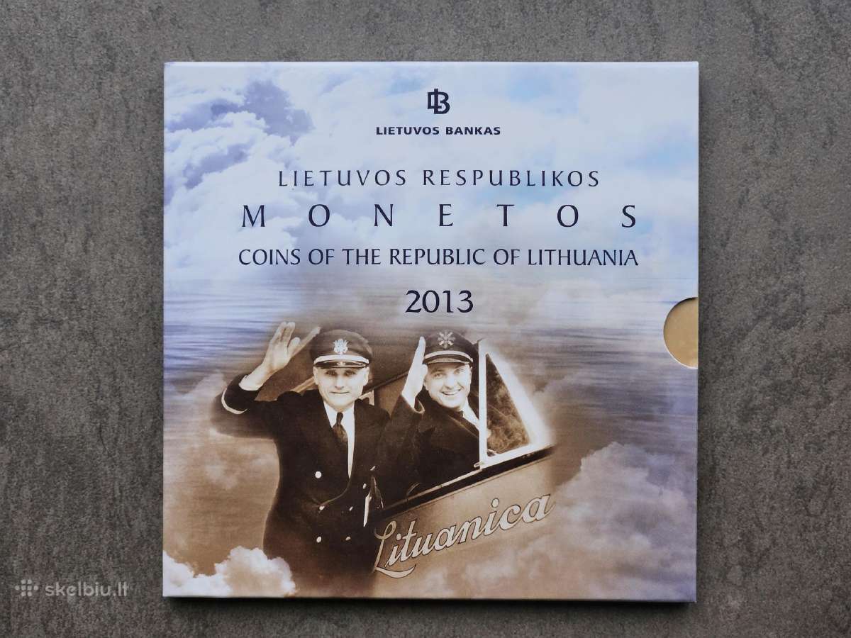 Lb 2013 apyvartinių litų monetų rinkinys Lituanica