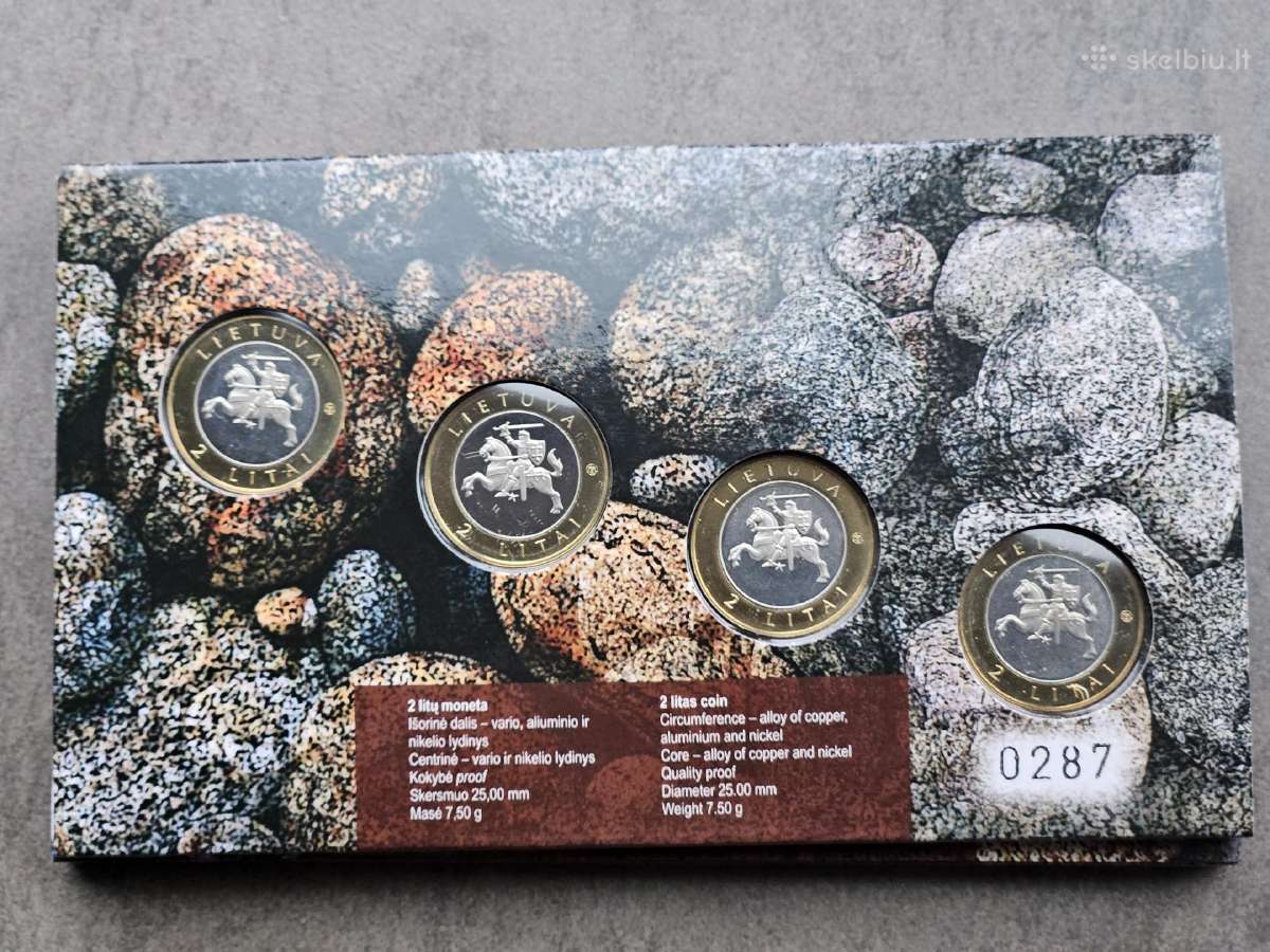 Lb 2013 apyvartinių keturių monetų 2 litų rinkinys - nuotraukos Nr. 7