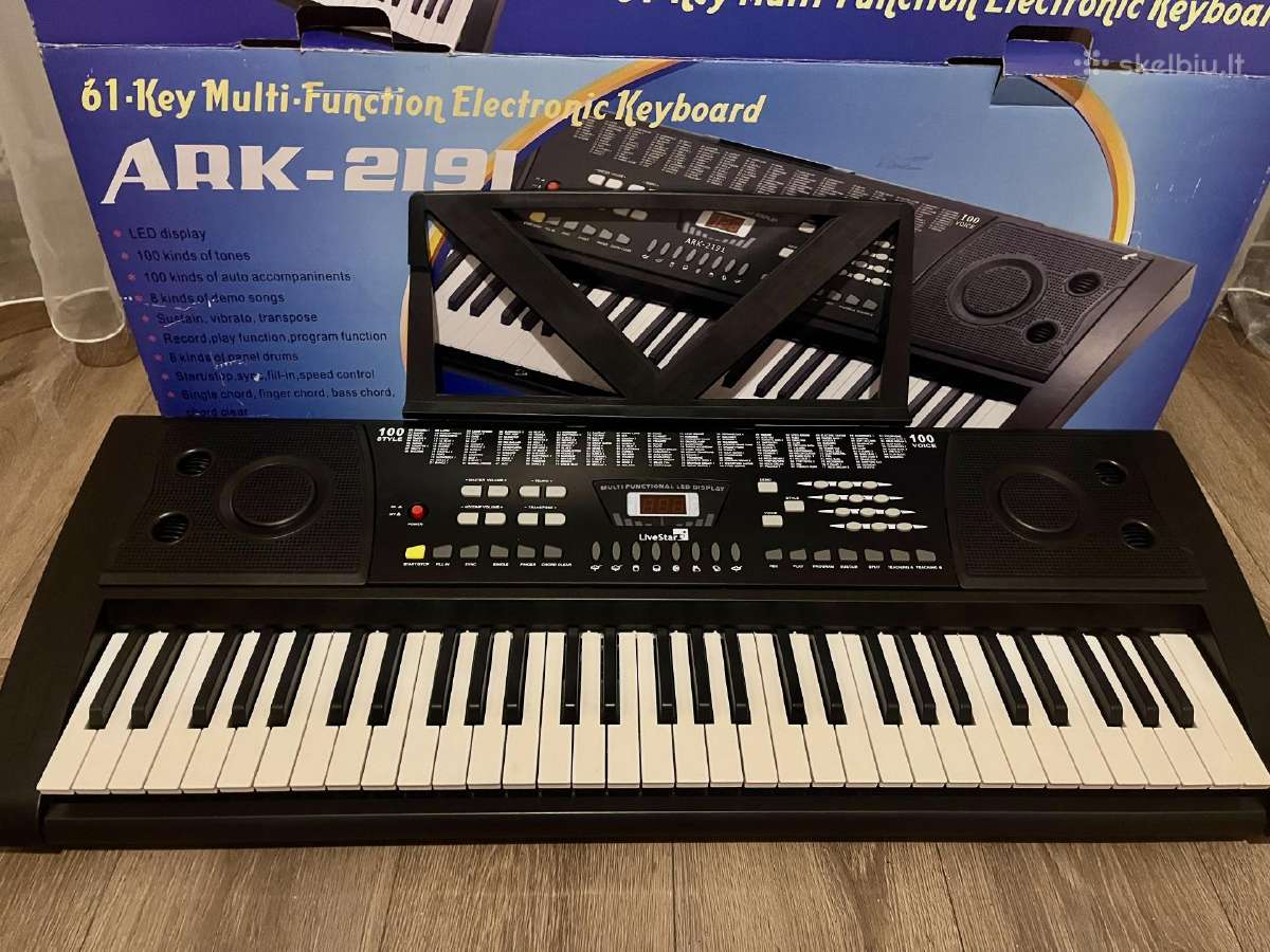 61 klavišų Ark-2191 elektroninis pianinas!