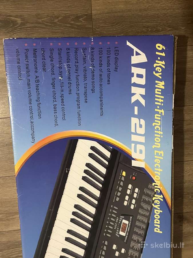 61 klavišų Ark-2191 elektroninis pianinas! - nuotraukos Nr. 3