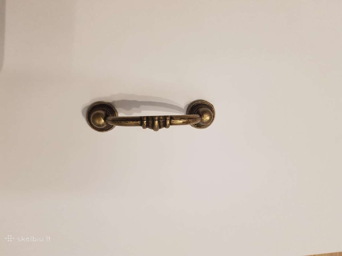 Rankenėlės varstomos sendinto žalvario 6,4 cm. - nuotraukos Nr. 3