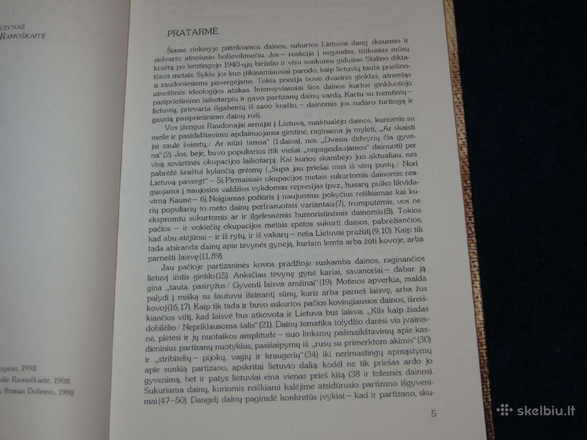 Knyga Palinko liepa šalia kelio. Partizanų dainos - nuotraukos Nr. 4