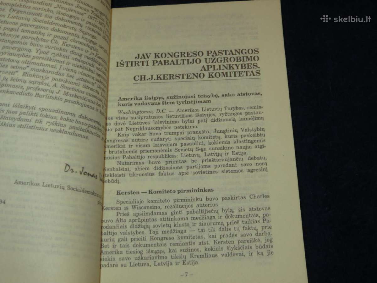 Knyga Lietuvos pavergimo dokumentai J. Talalas 94 - nuotraukos Nr. 5