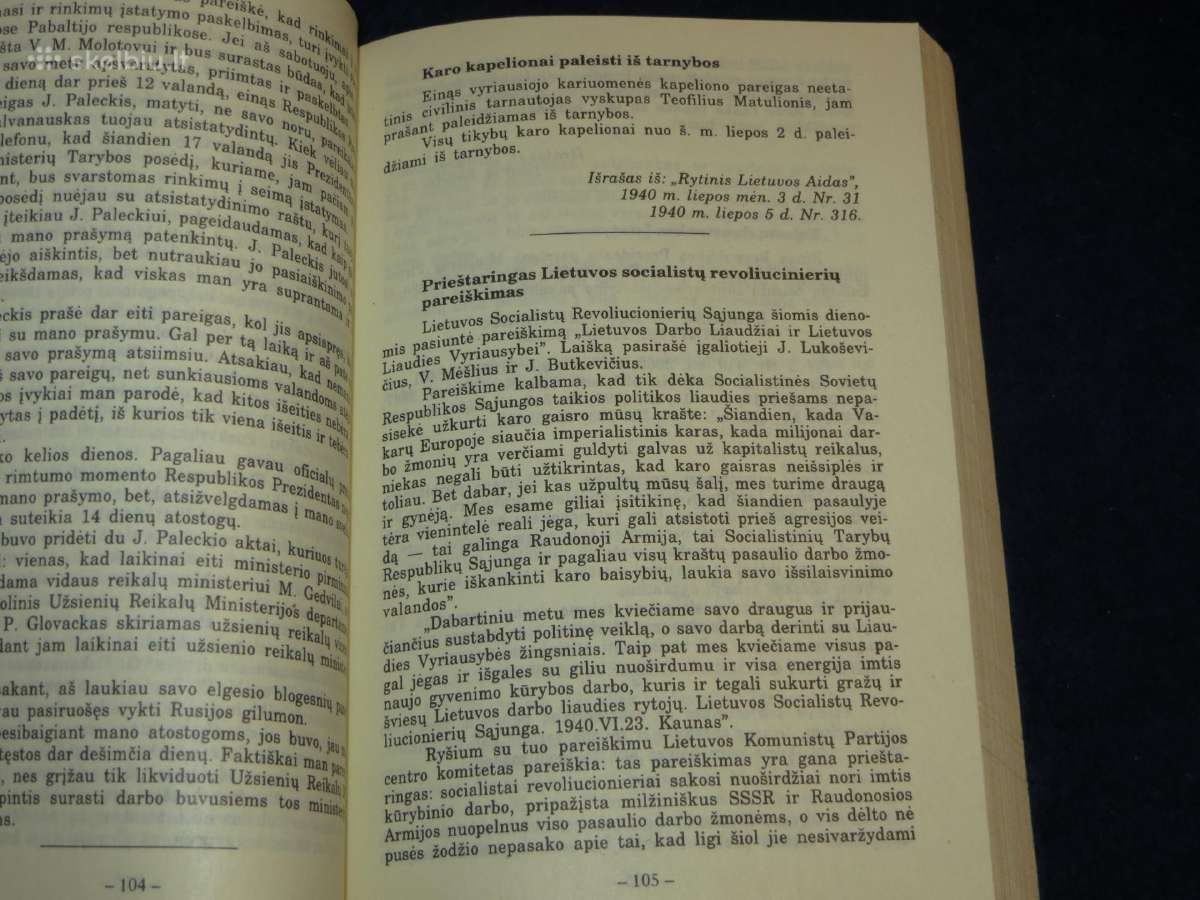 Knyga Lietuvos pavergimo dokumentai J. Talalas 94 - nuotraukos Nr. 8
