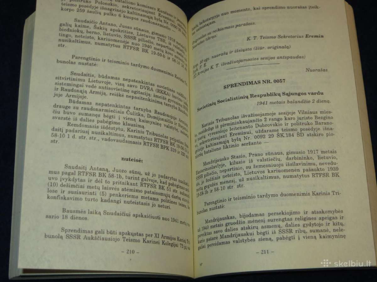 Knyga Lietuvos pavergimo dokumentai J. Talalas 94 - nuotraukos Nr. 11