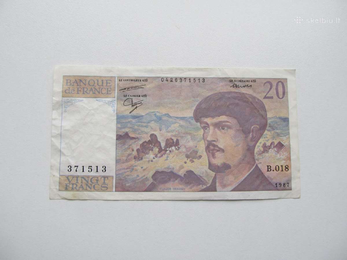 20 franku , Prancūzija , 1987