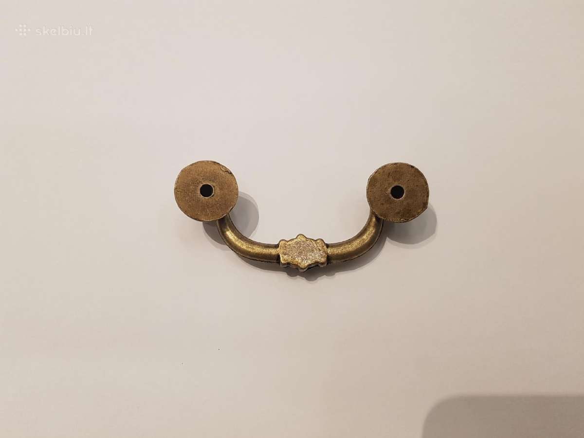 Rankenėlės varstomos sendinto žalvario 6,4 cm. - nuotraukos Nr. 2