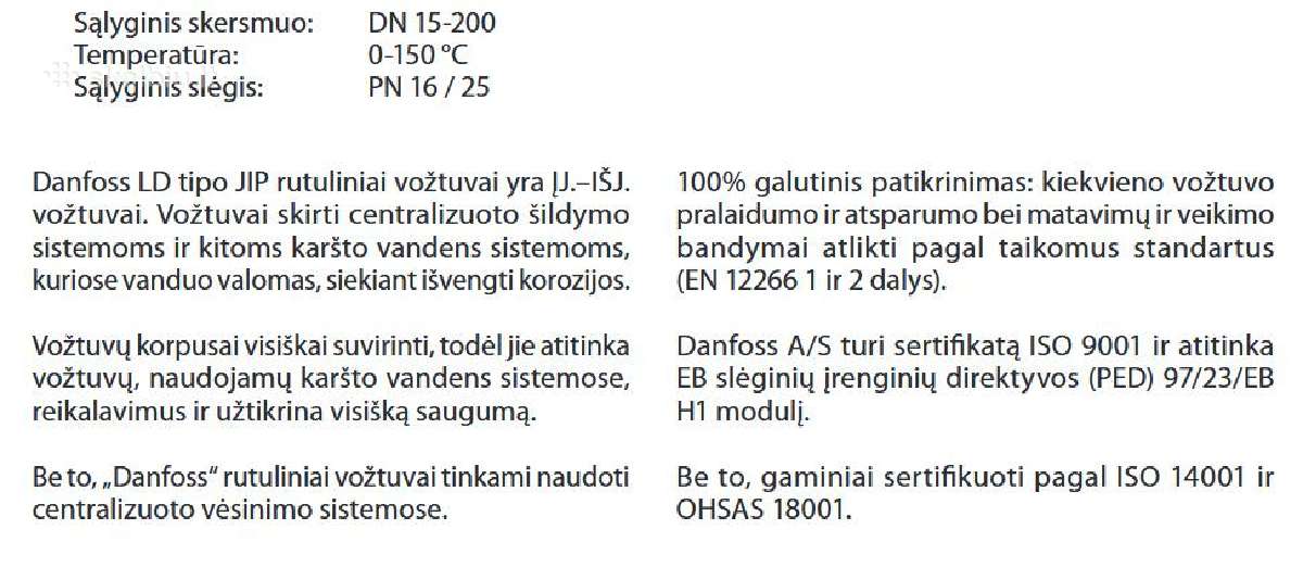 Danfoss rutulinis vožtuvas, įvirinamas Jip Dn150 - nuotraukos Nr. 3