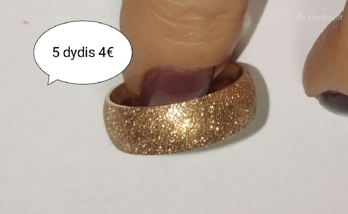 Blizgantis žiedas 5 dydis (15.7 cm skeRSmens) - nuotraukos Nr. 2