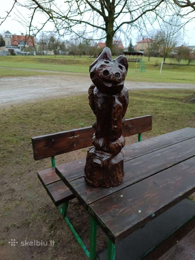 Šuns, kiškučiai skultūra - nuotraukos Nr. 3