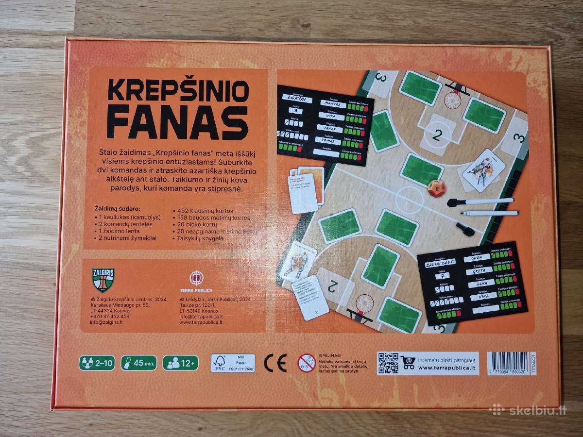 Stalo žaidimas Krepšinio fanas. Žalgiris - nuotraukos Nr. 5