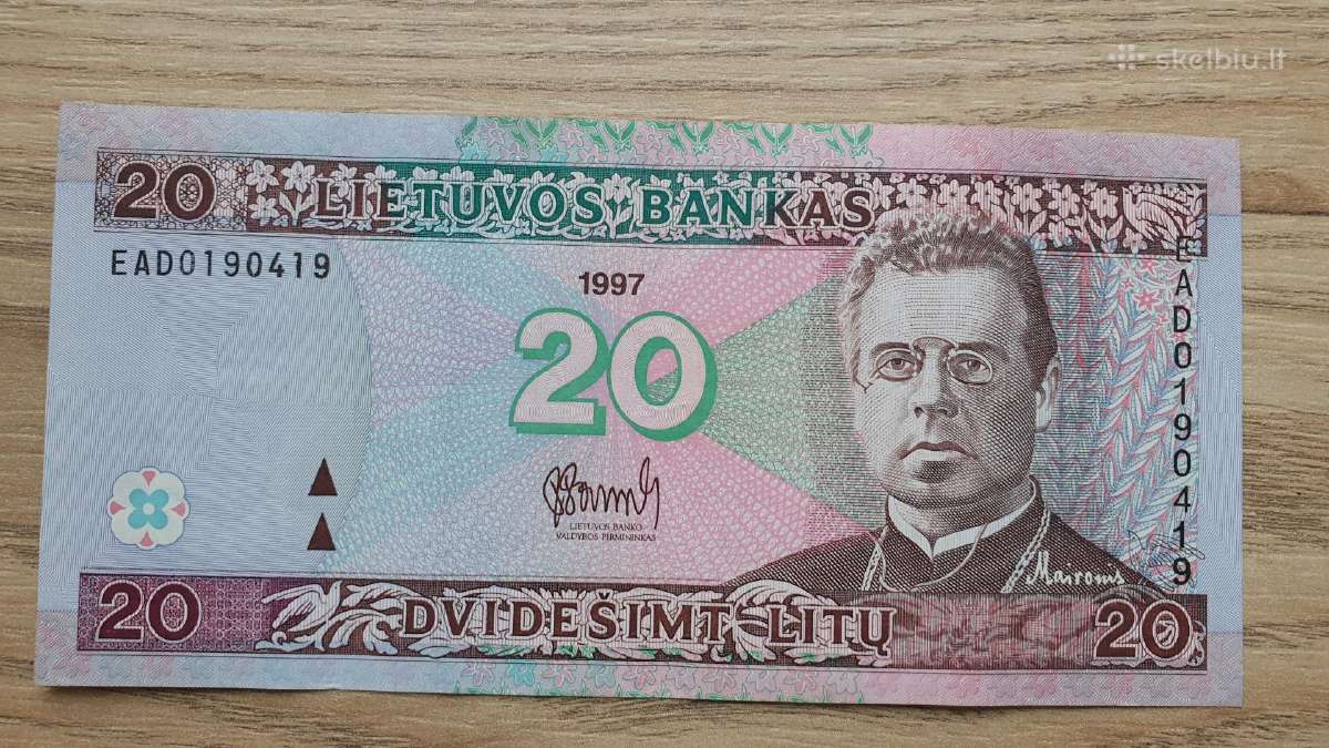 1997 metų 20 litų