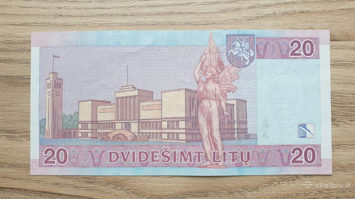 2007 metų 20 litų Aa serija - nuotraukos Nr. 2