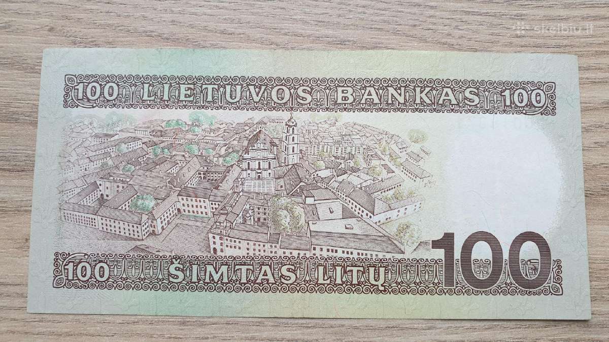 1991 metų 100 litų Aunc - nuotraukos Nr. 2