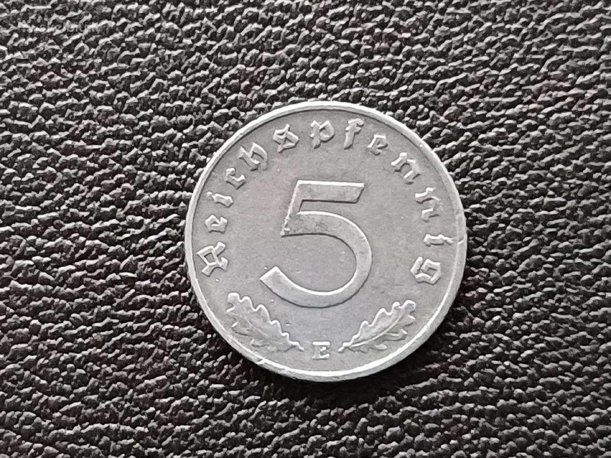 5 reichsfeningai 1940e. Vokietija