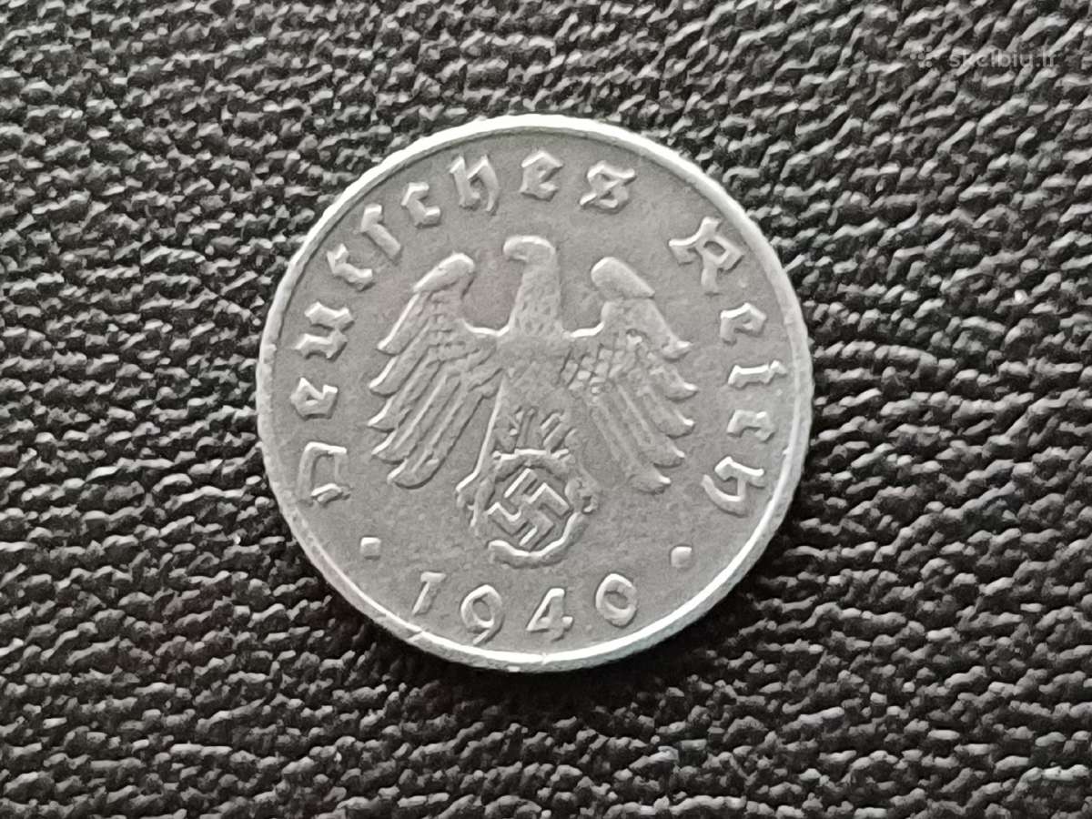 5 reichsfeningai 1940e. Vokietija - nuotraukos Nr. 2