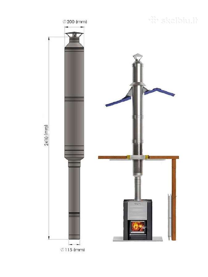 Pirties Kamino komplektas 2.4m šiltintas