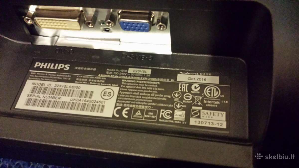 22" Philips 223v5l - nuotraukos Nr. 5