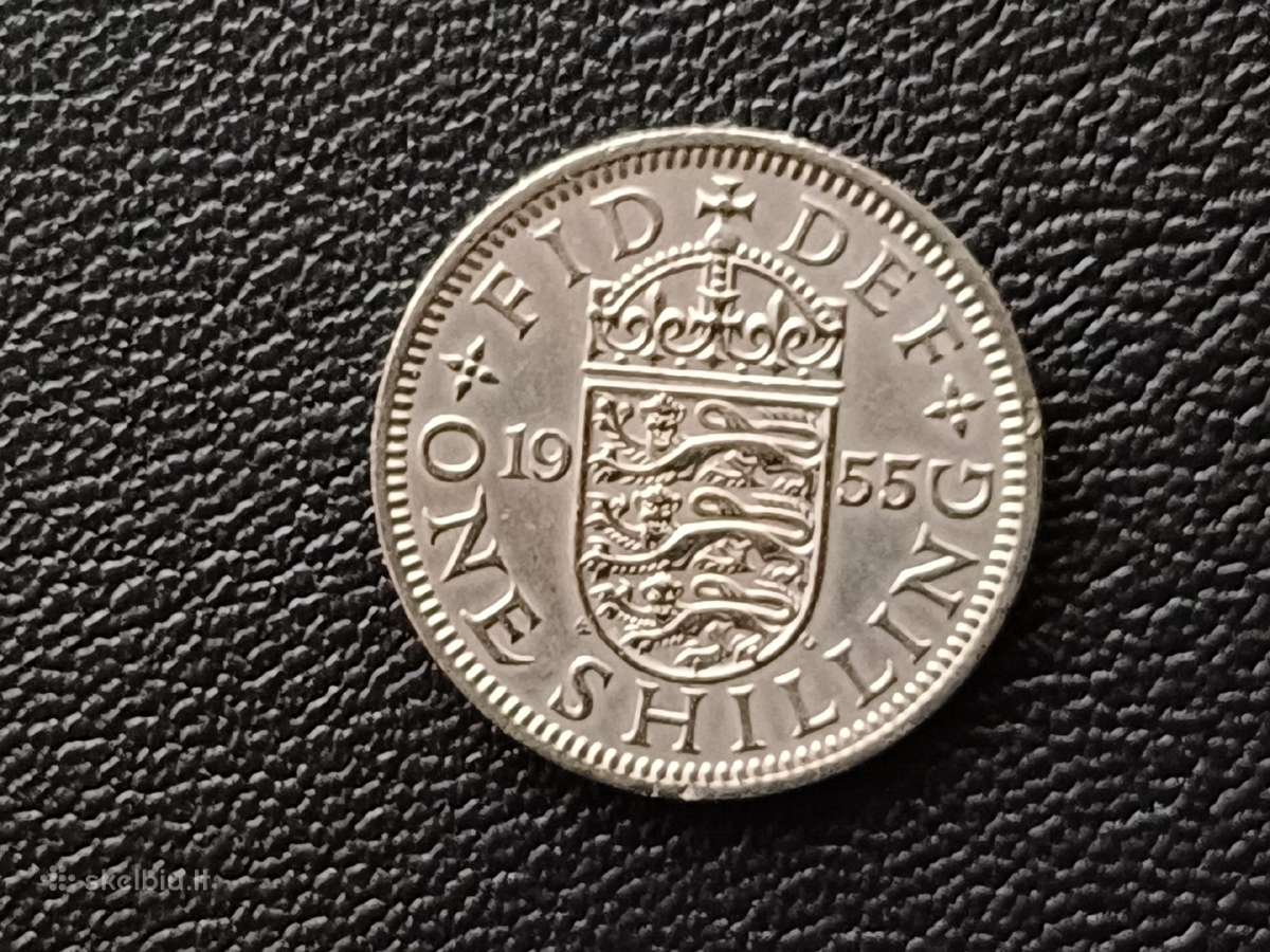 1 šilingas 1955m. Britanija