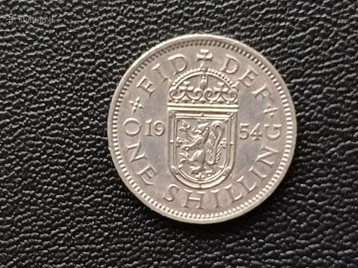 1 šilingas 1954m. Britanija