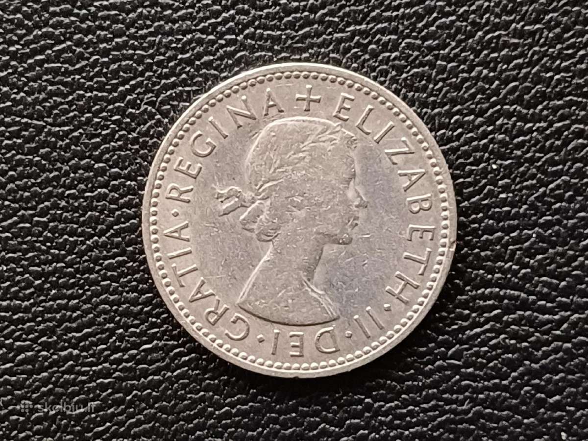 1 šilingas 1954m. Britanija - nuotraukos Nr. 2