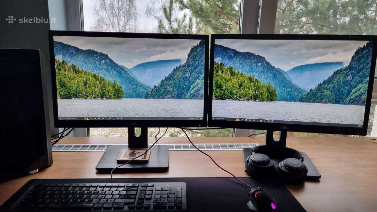 22" Aoc su Hdmi ir garsiakalbiais