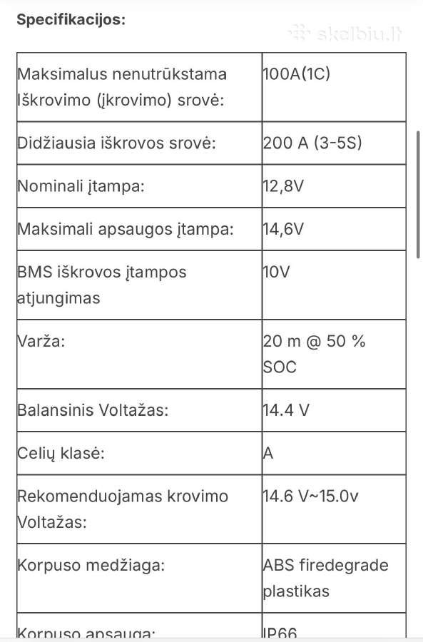 Lengvi ličio Lifepo4 akumuliatoriai žvejybai - nuotraukos Nr. 6