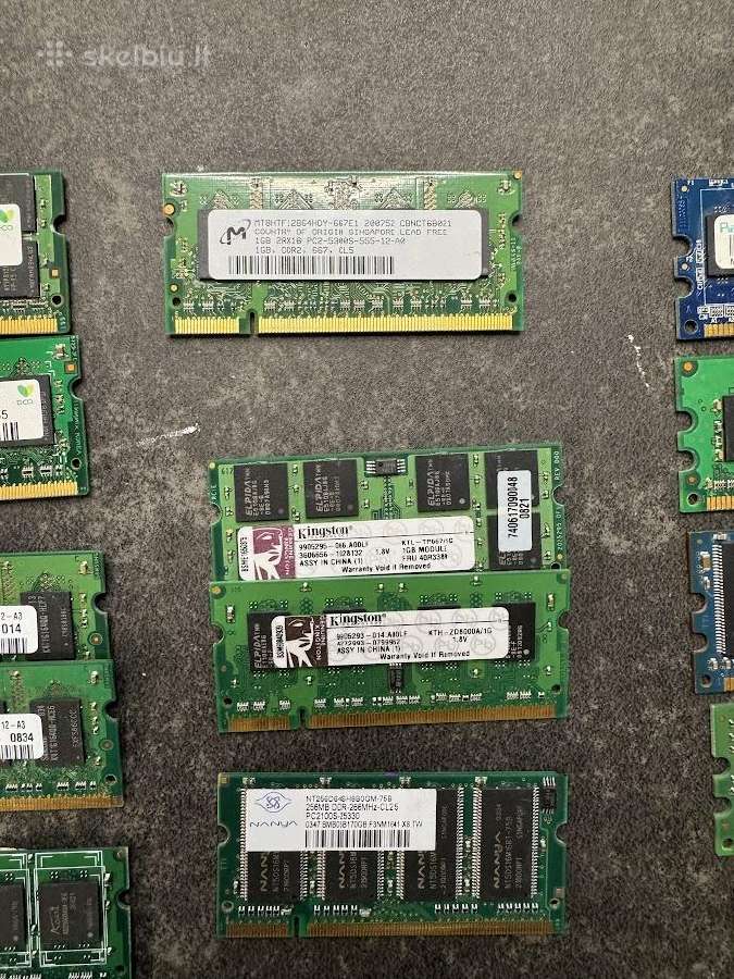 Seni RAM, įvairūs nuo 256 MB iki 2 GB - nuotraukos Nr. 3
