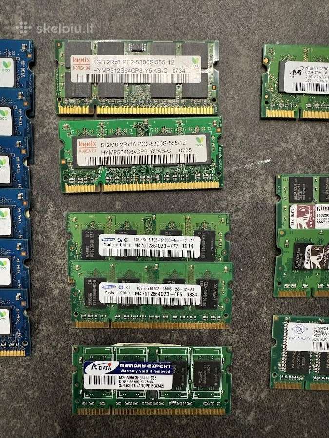 Seni RAM, įvairūs nuo 256 MB iki 2 GB - nuotraukos Nr. 4