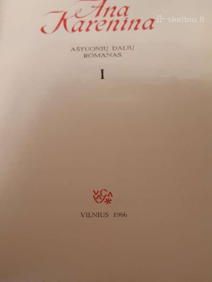 "Ana Karenina" knyga - nuotraukos Nr. 2