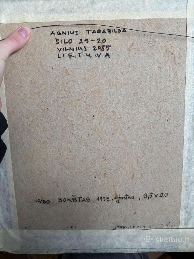 Agnius Tarabilda 1993 ofortas Bokštas - nuotraukos Nr. 2