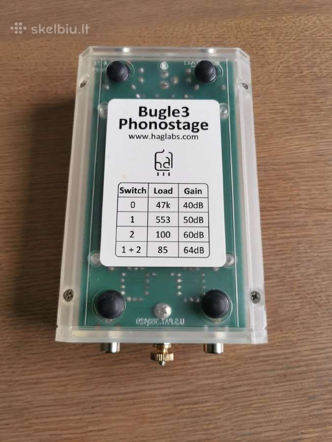 Phono korektorius mm/mc bugle3