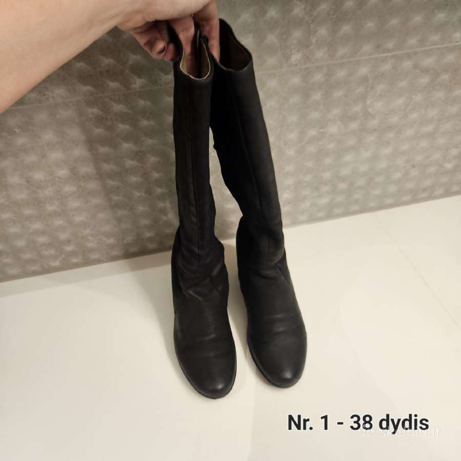 Odiniai auliniai 38-39 aukštakulniai batai 5-10eur - nuotraukos Nr. 8