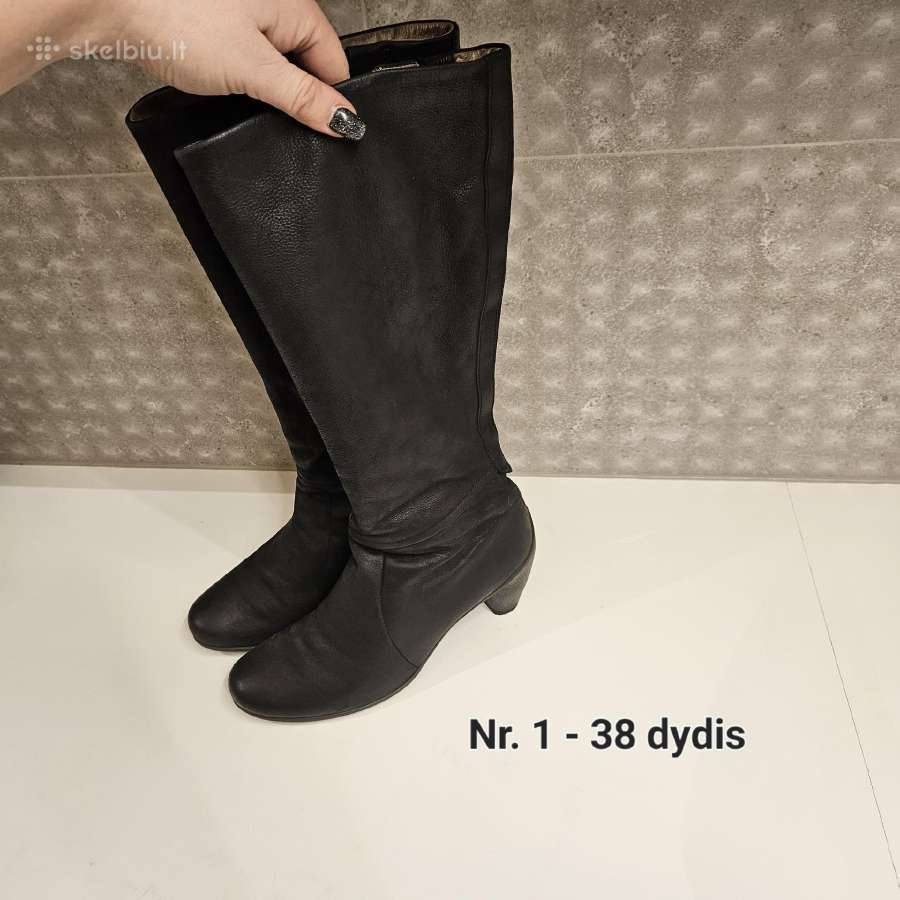 Odiniai auliniai 38-39 aukštakulniai batai 5-10eur - nuotraukos Nr. 4