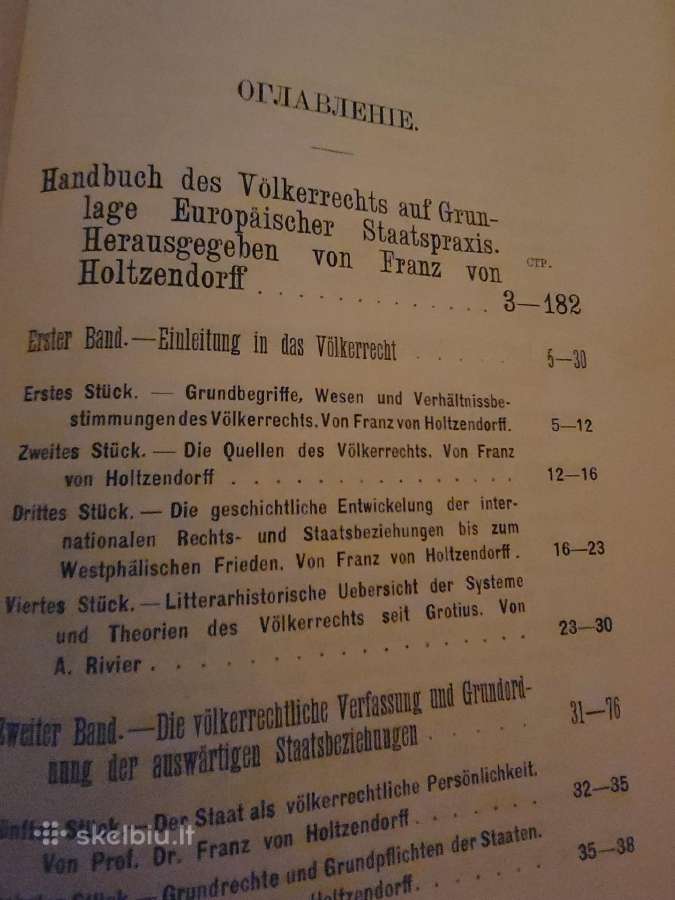 1909 m.knyga "Tarptautinė teisė" - nuotraukos Nr. 7