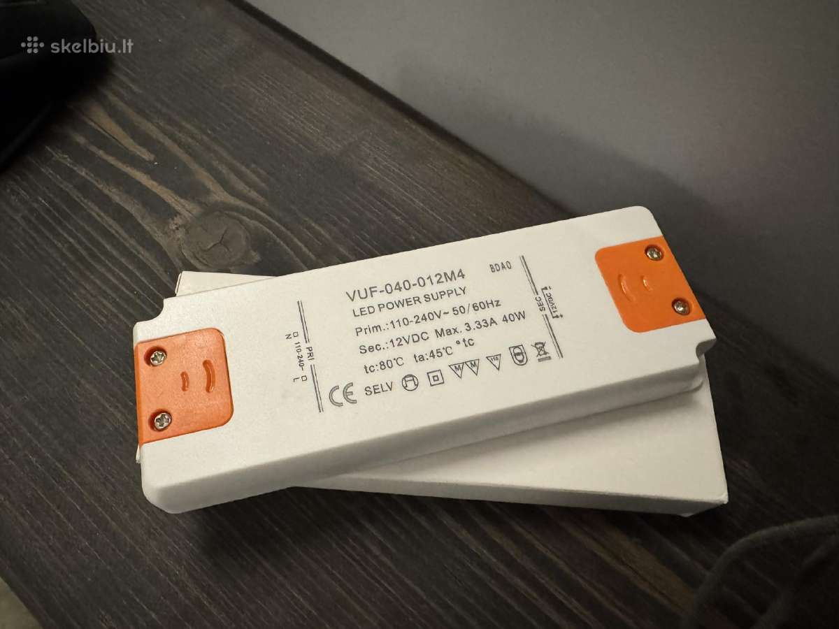 LED maitinimas 12vdc 3.33a 40w