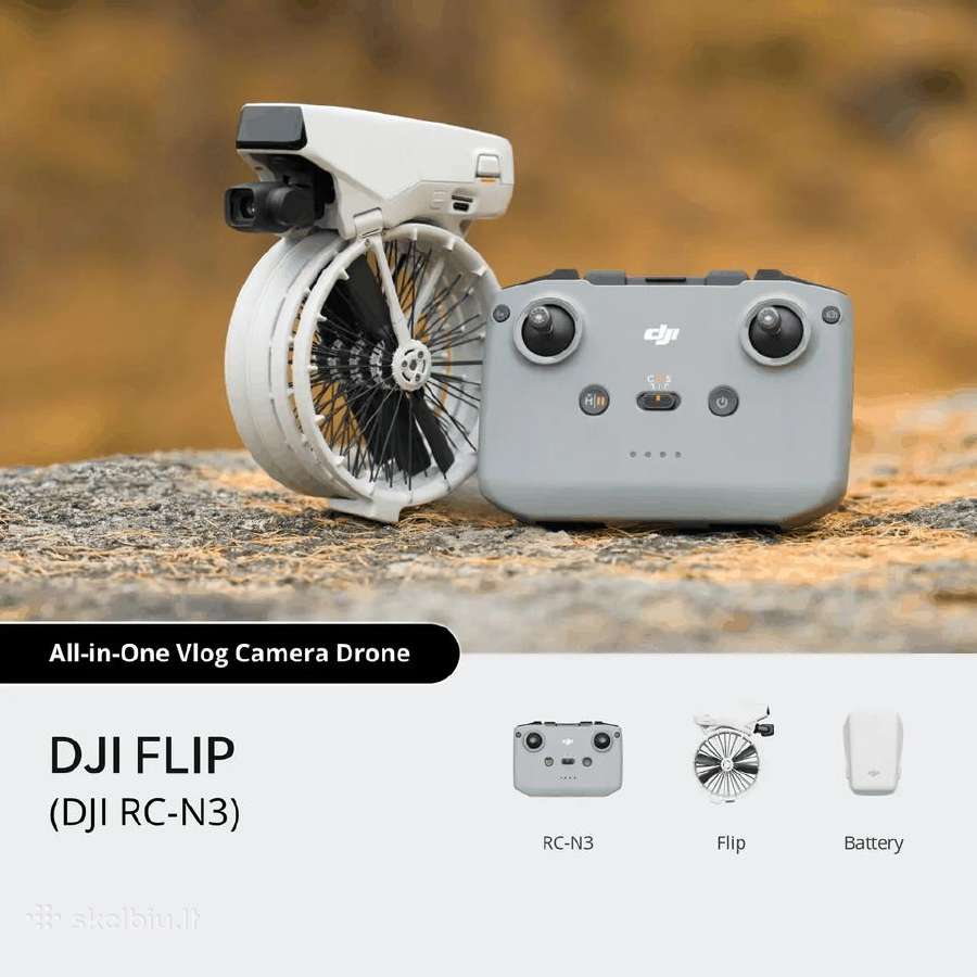Dji Flip su Dji N3 pultu kaina 349€ - nuotraukos Nr. 2