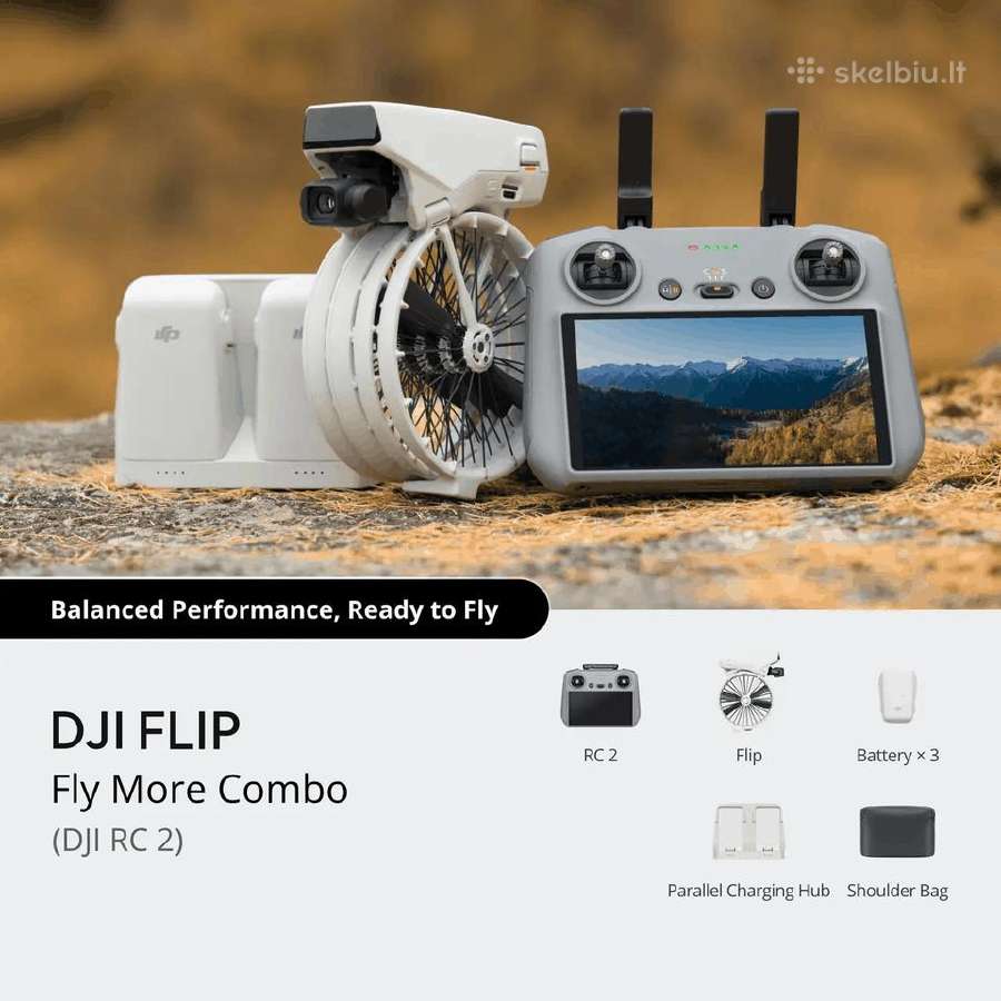 Dji Flip su Dji N3 pultu kaina 349€ - nuotraukos Nr. 9