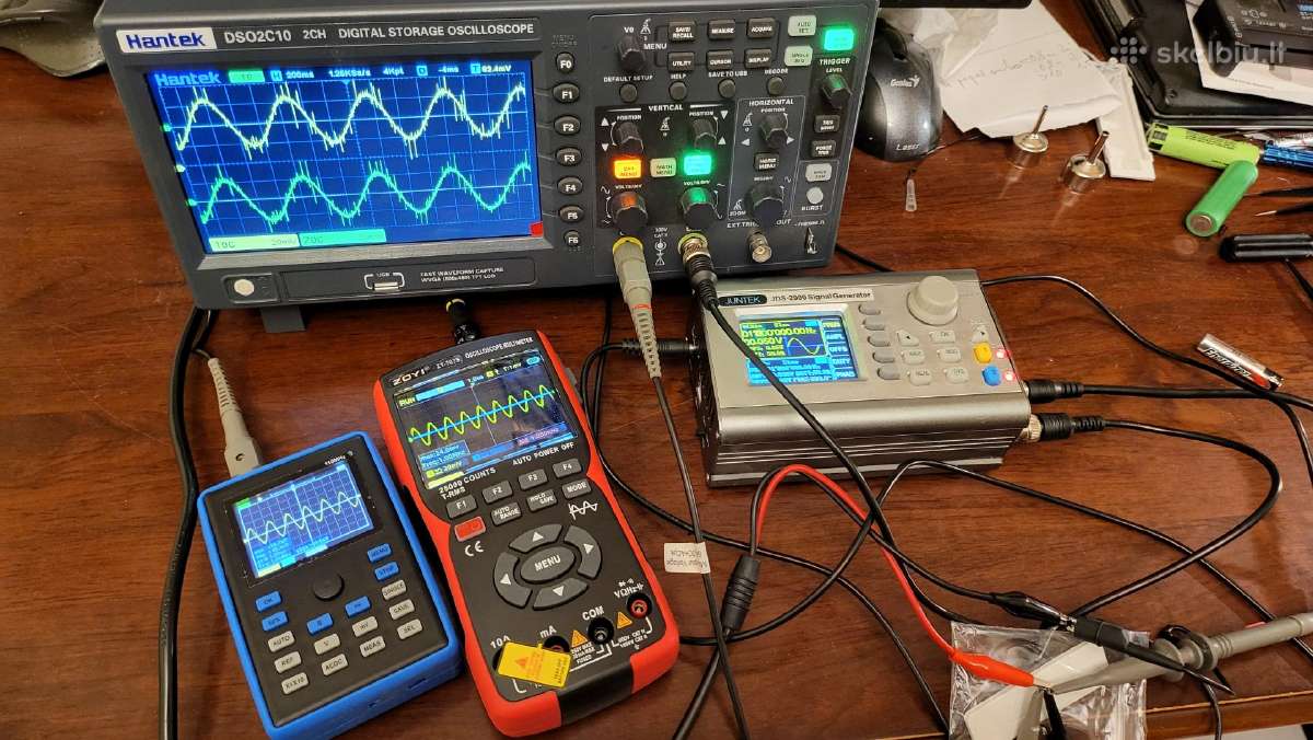 Osciloskopai Zt703s 3in1, Winapex 810b ir Fnirsi - nuotraukos Nr. 4