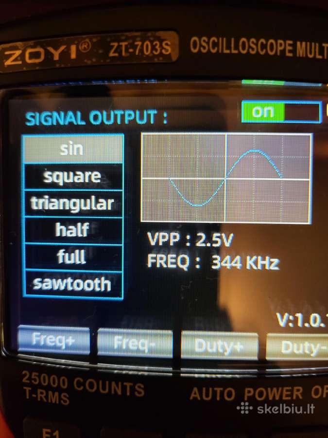 Osciloskopai Zt703s 3in1, Winapex 810b ir Fnirsi - nuotraukos Nr. 7