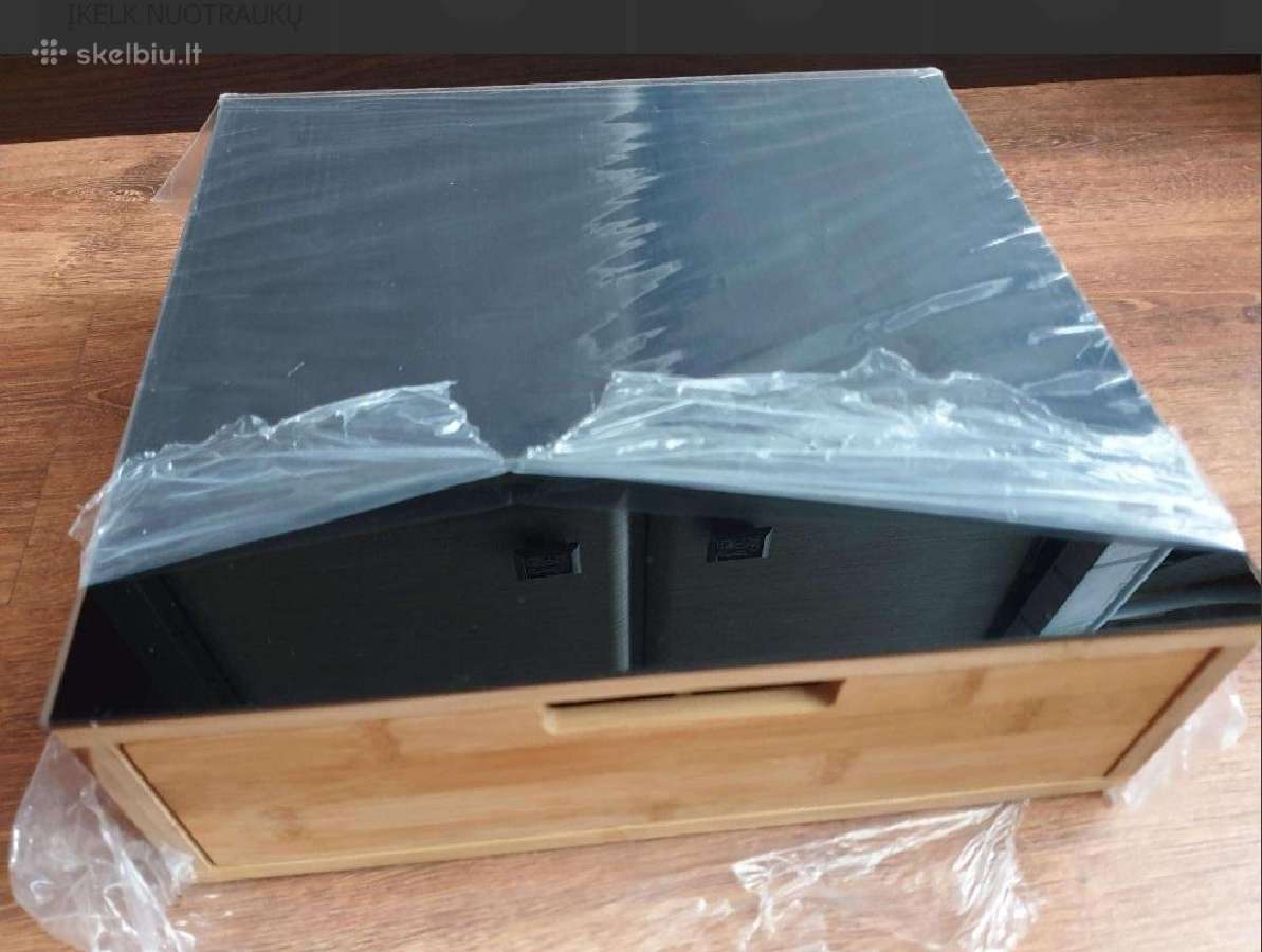 Bamboo Organaiser Box Dežute su Stalčiumi