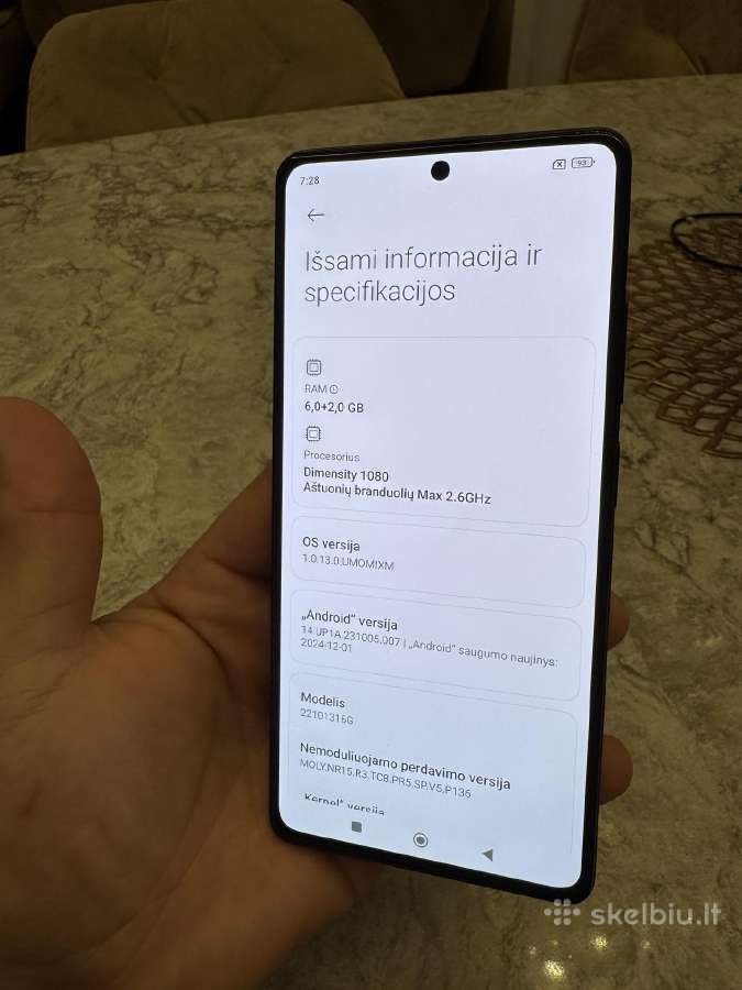 Redmi note 12 pro 5G, 8/128gb - nuotraukos Nr. 3