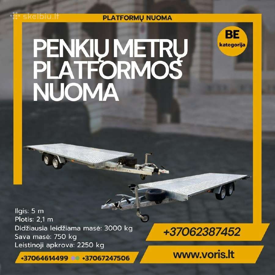 Platformu , traliuku ir priekabu Nuoma ! - nuotraukos Nr. 12
